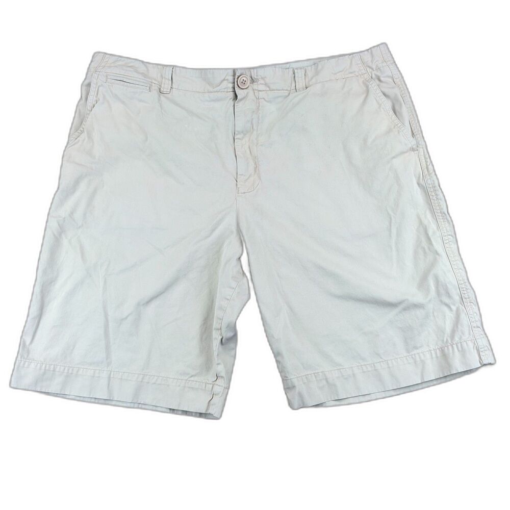 Lacoste Men's 48 Beige Khaki Chino Shorts 100% Cotton Coastal Boat